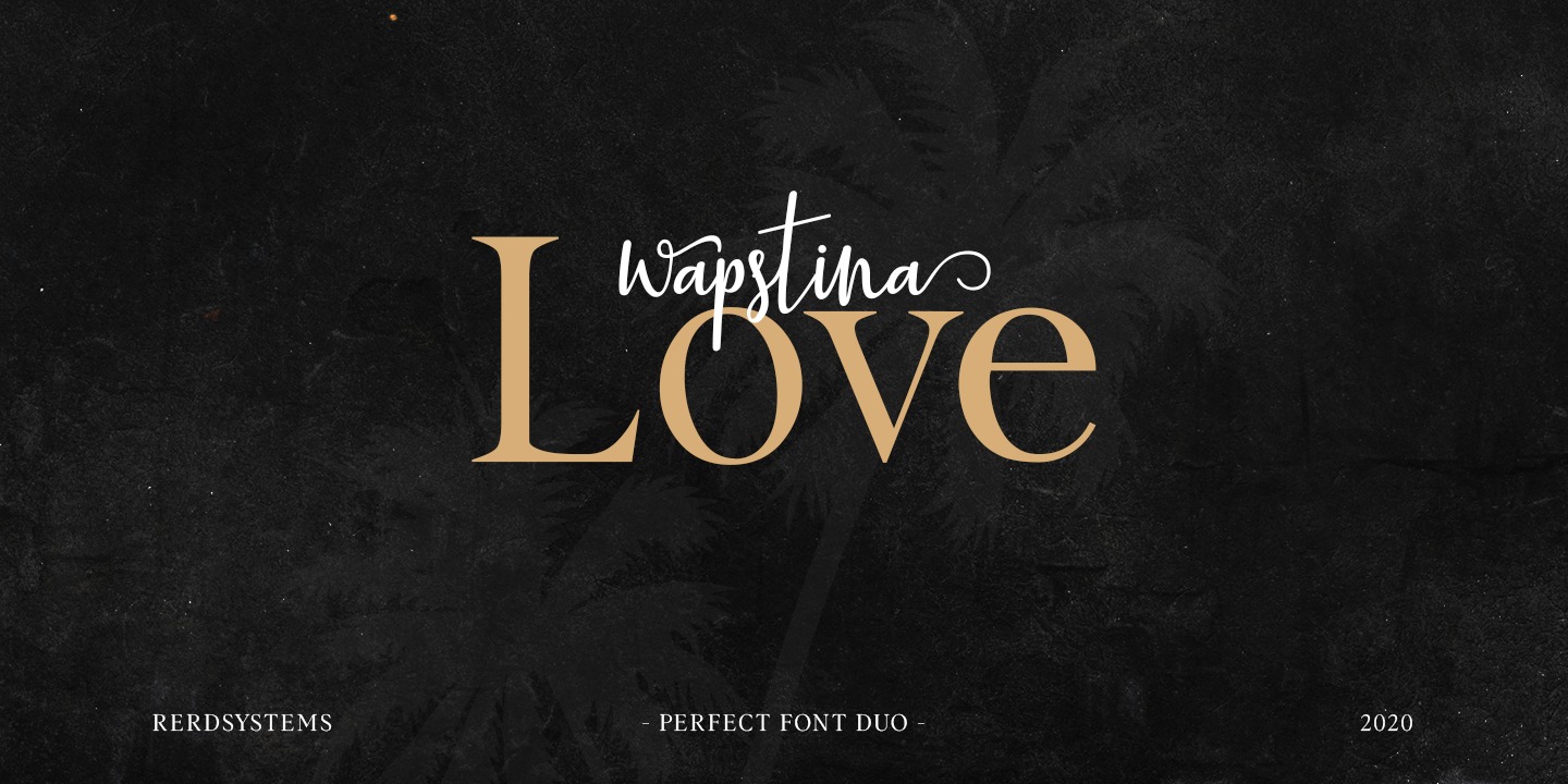 Шрифт Wapstina Love